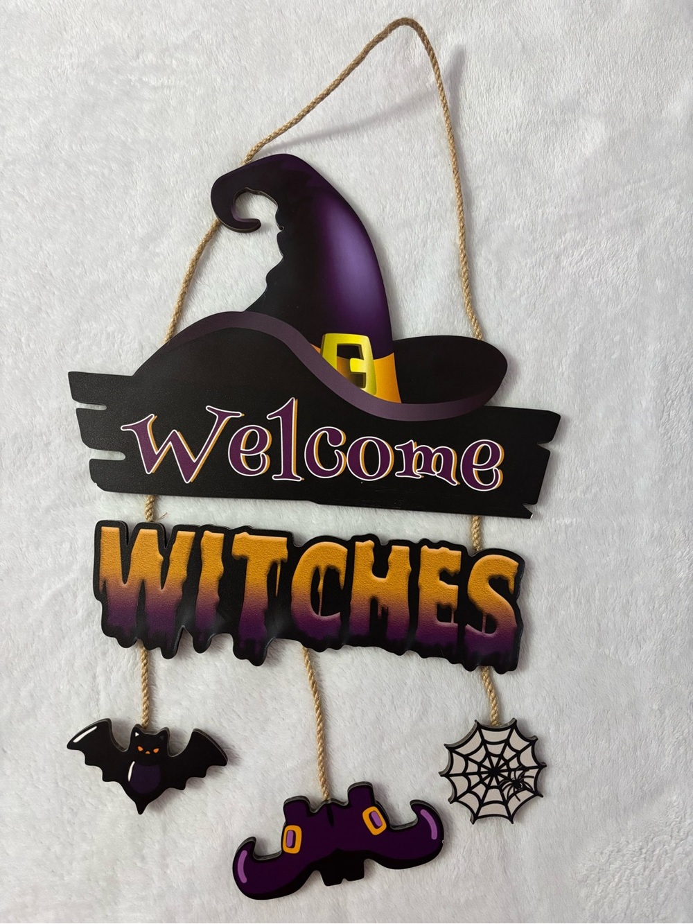 Welcome Witches Hanging Sign